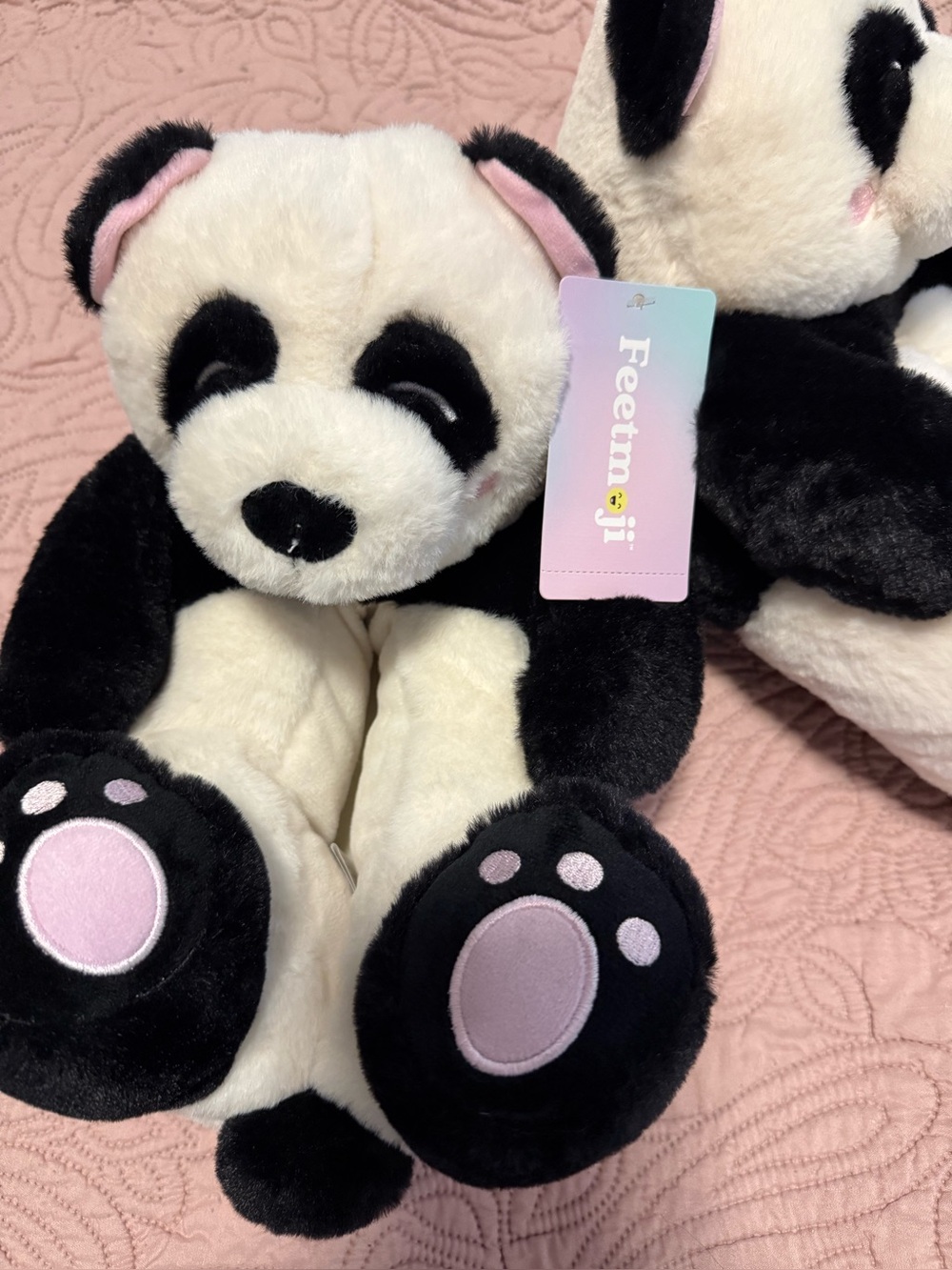 Plush Panda Feetmoji Slippers - Picture 4 of 4